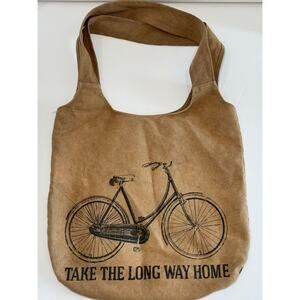 Primitives By Kathy “Take the Long Way Home” Canvas Bicycle Travel Bag